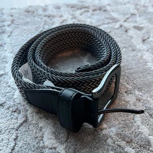 Nike Stretch Woven Belt Size Small Grey Black